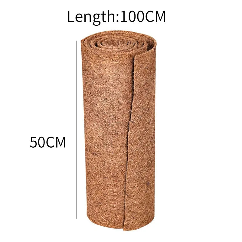 Coconut Liner Sheet Coco Plant Fiber Roll Natural Carpet Mat Reptile Bedding Supplies Winter Insulation Flowerpot Basket Supply