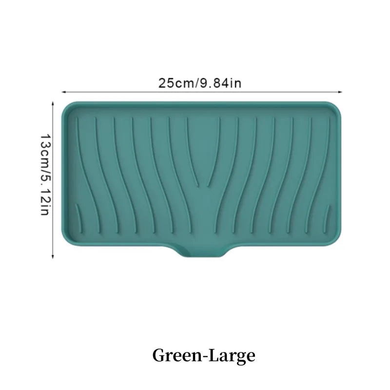 1-Pack Silicone Drain Soap Box Kitchen Bathroom Anti-slip Sink Tray Creative Washing Table Soap Tray Free Punch Drain Rack