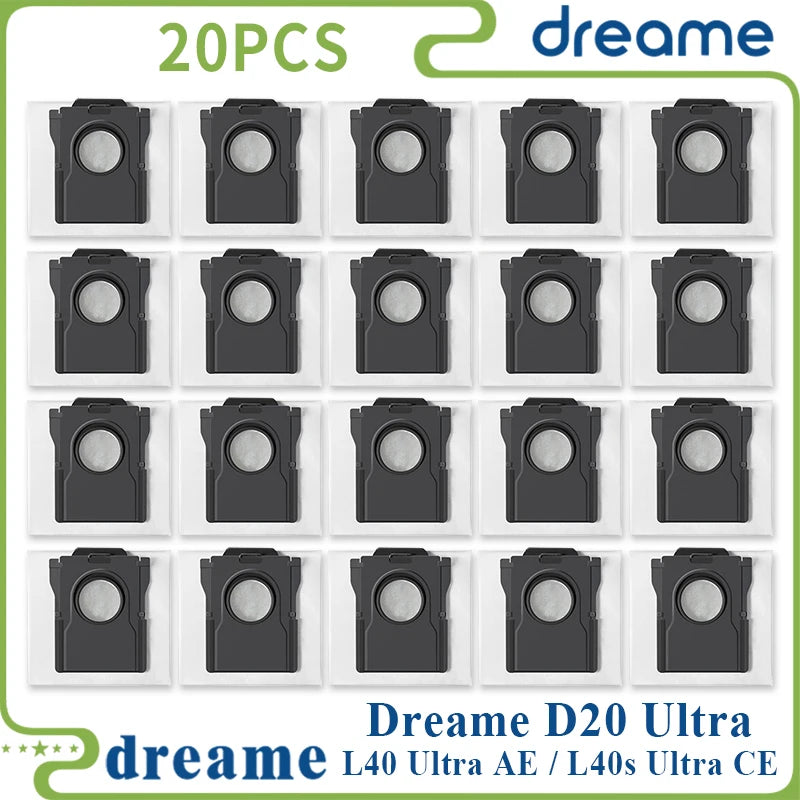 Fit For ( Dreame L40 Ultra AE / Dreame L40s Ultra CE / Dreame D20 Ultra ) Vacuum Parts Main Side Brush Filter Mop Cloth Dust Bag