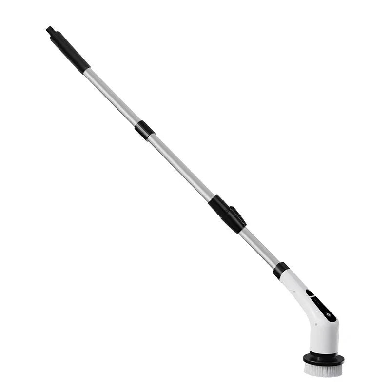 1set, Electric Cleaning Brush, Electric Rotary Floor Scrubber, Wireless Electric RotaryScrubber, Replaceable 8 Brush Heads And