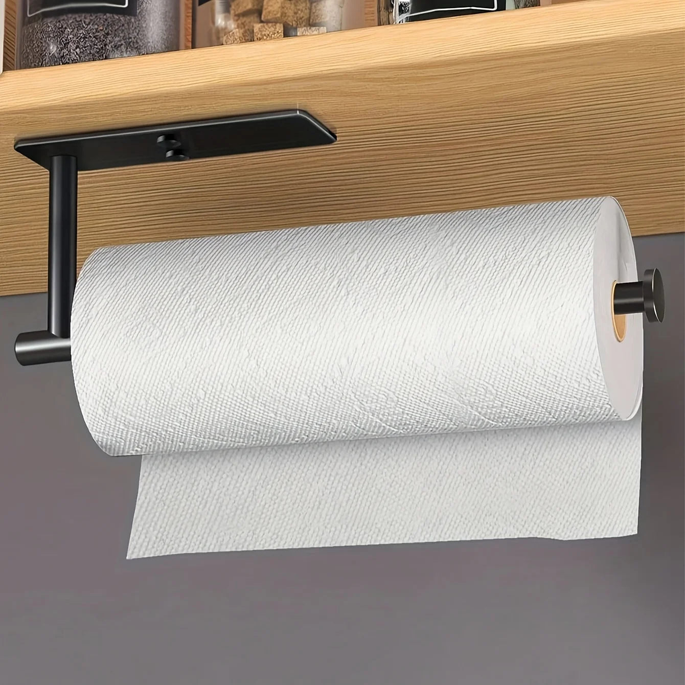 Stainless Steel Tissue Holder - Wall Mounted, Self-Adhesive Or Drilled, Easy To Install, Perfect For Kitchen And Bathroom Use