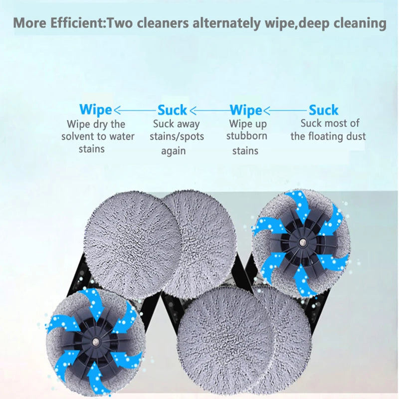 Hobot 168 188 198 388 Window Cleaning Robot Universal Round Mops Purerobo W-R3S Accessories Vacuum Cleaner Spare Part
