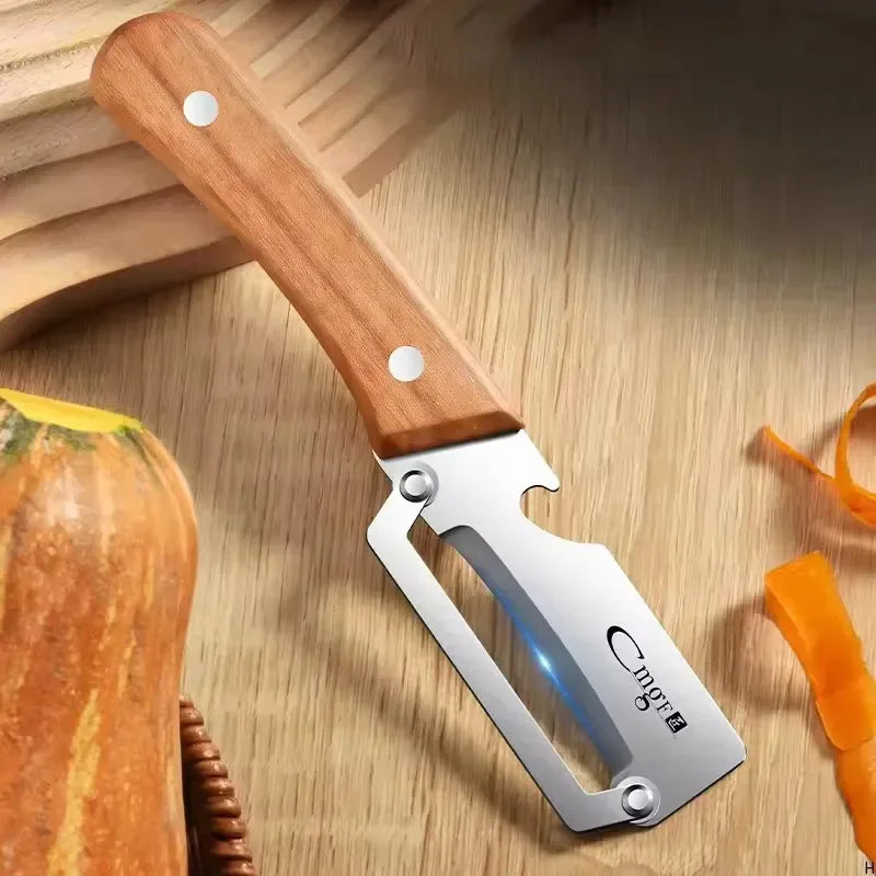 Stainless Steel Peeler for Peeling and Slicing Fruits and Vegetables Multifunctional Vegetable Peeler Kitchen Scraping Tools