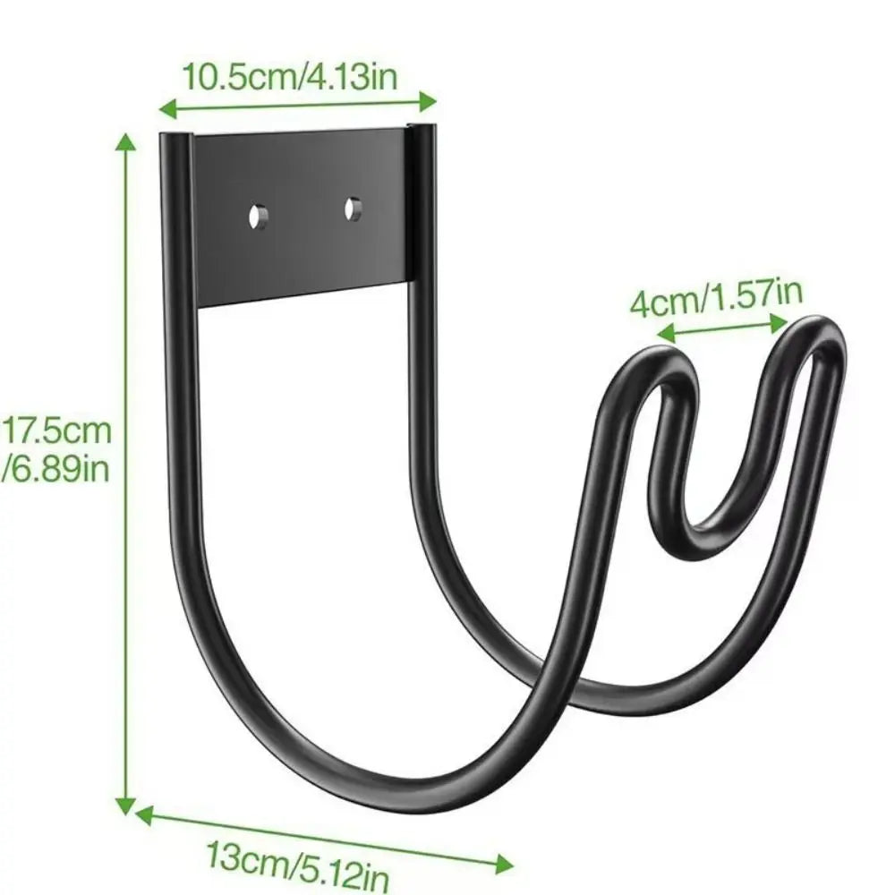 Durable Iron Metal Garden Hose Hanger Wall Mounted Easy Installation Garden Water Pipe Hook Storage Hook Outdoor Storage
