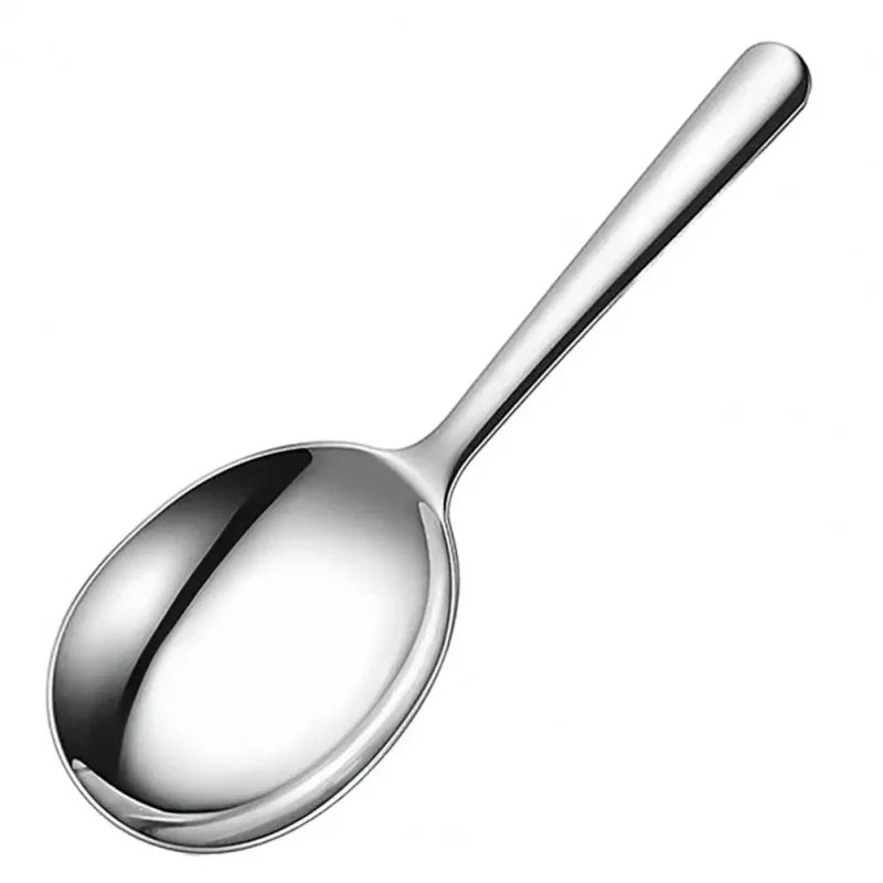 1/2Pc Stainless Steel Ladles For Serving Soup Rice Serving Spoon Drain Hole Heat Insulated Handle Kitchen Utensils For Daily Use