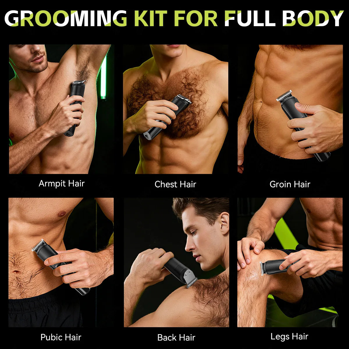 ENCHEN Beardo 3 Hair Trimmer & Groom Kit For Beard Trimming And Body Grooming With Type-C Charging And Indicator Light