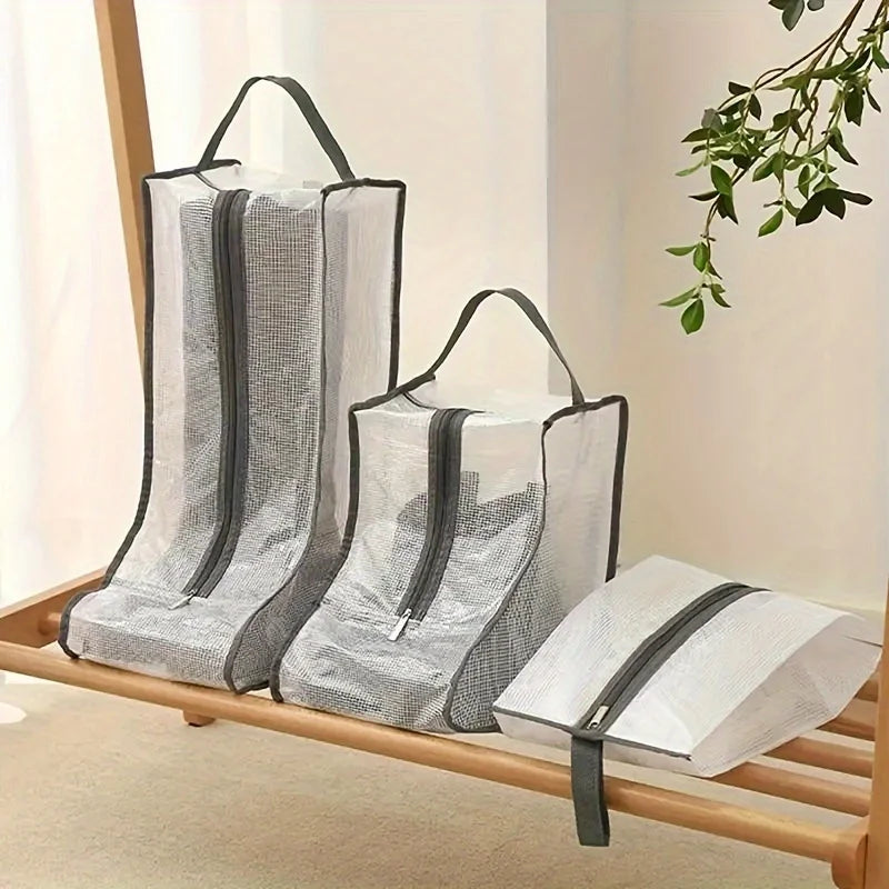 Boot Storage Bag Portable Shoes Organizer Waterproof Dustproof Protection Holder Bag for Household Travel Supplies