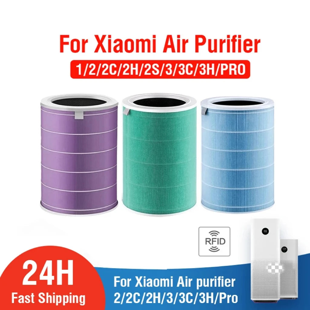 HOMEFISH Air Filter For Xiaomi Air Purifier Pro/1/2/3/2H/2C/2S/3H/3C Filter Carbon Haze Anti Bacteria Formaldehyde Air Purifier