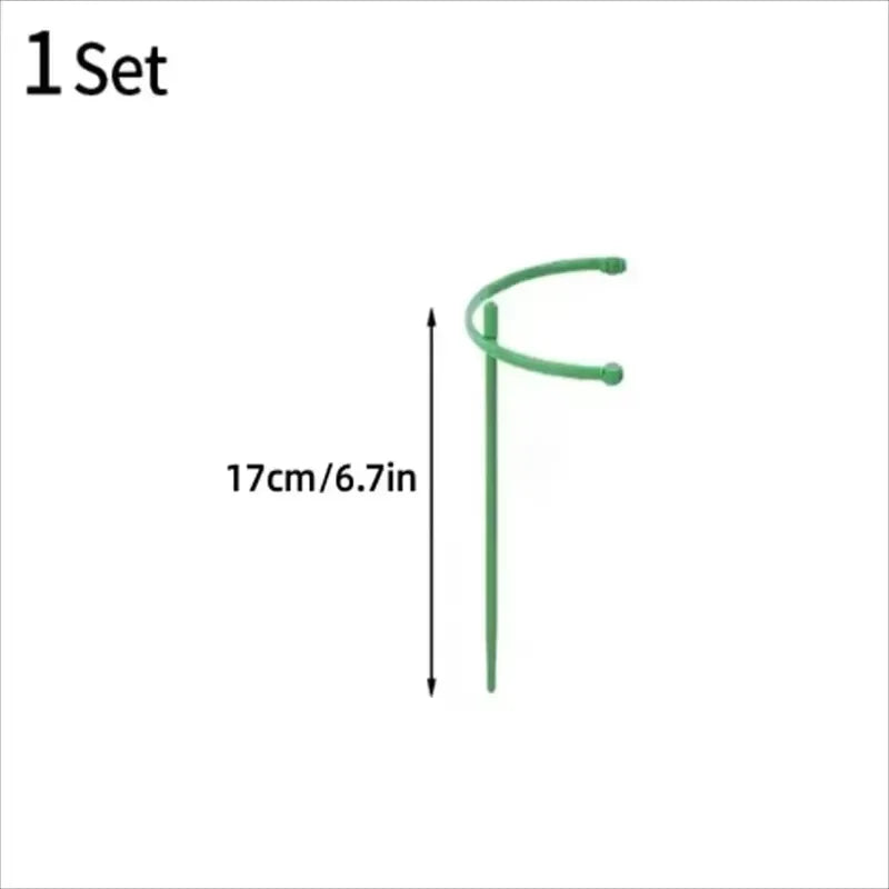 Plant Support Pile Half Round Climbing Vines Stake Bonsai Fixing Rod Garden Plant Stake Holder Flower Ring Support Rack