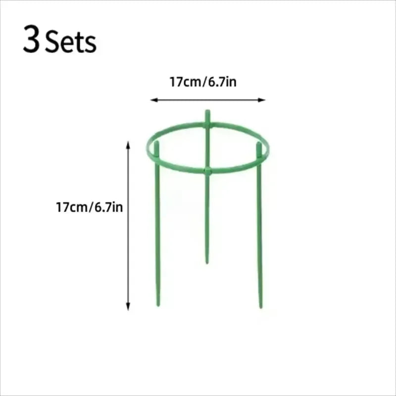Plant Support Pile Half Round Climbing Vines Stake Bonsai Fixing Rod Garden Plant Stake Holder Flower Ring Support Rack