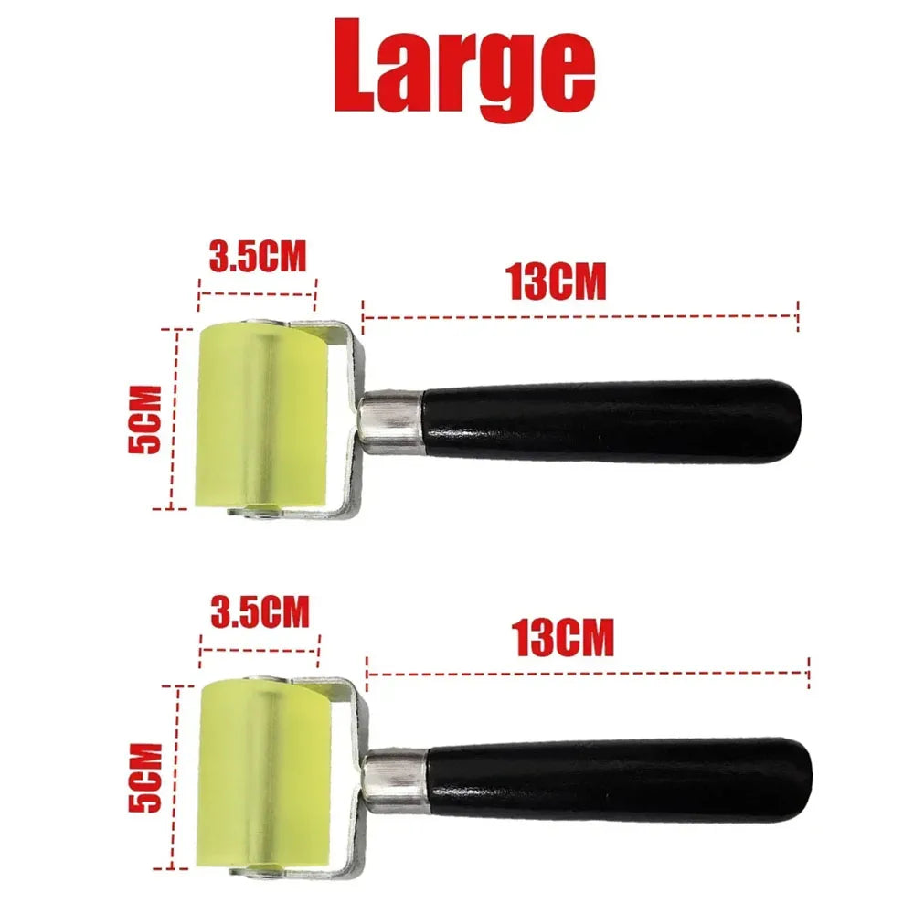 3/5cm Width Rubber Seam Roller for Wallpaper Car Sound Deadener Application Sticky Mural Pressure Rolling Wheel
