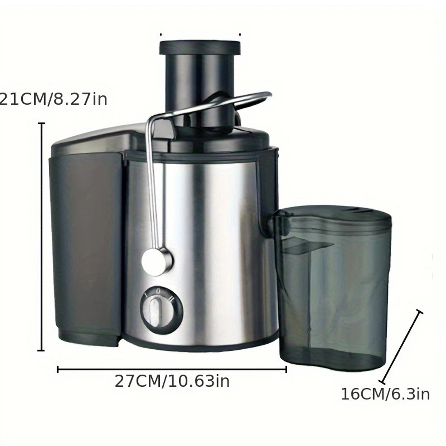 Household and Commercial Dual-Purpose Juicer with Powerful Motor, High-Speed Output Fine and Residue Free Juice, Large Capacity Machine, Material, High Temperature Resistance, Odorless Fruit and Vegetable Fresh Pressing Juice