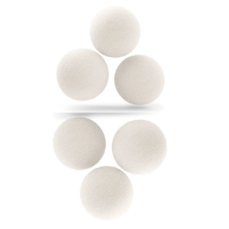 Wool Dryer Balls 7CM Premium Natural Fabric Softener Wool Balls Replaces Dryer Sheets Laundry Balls for Dryer