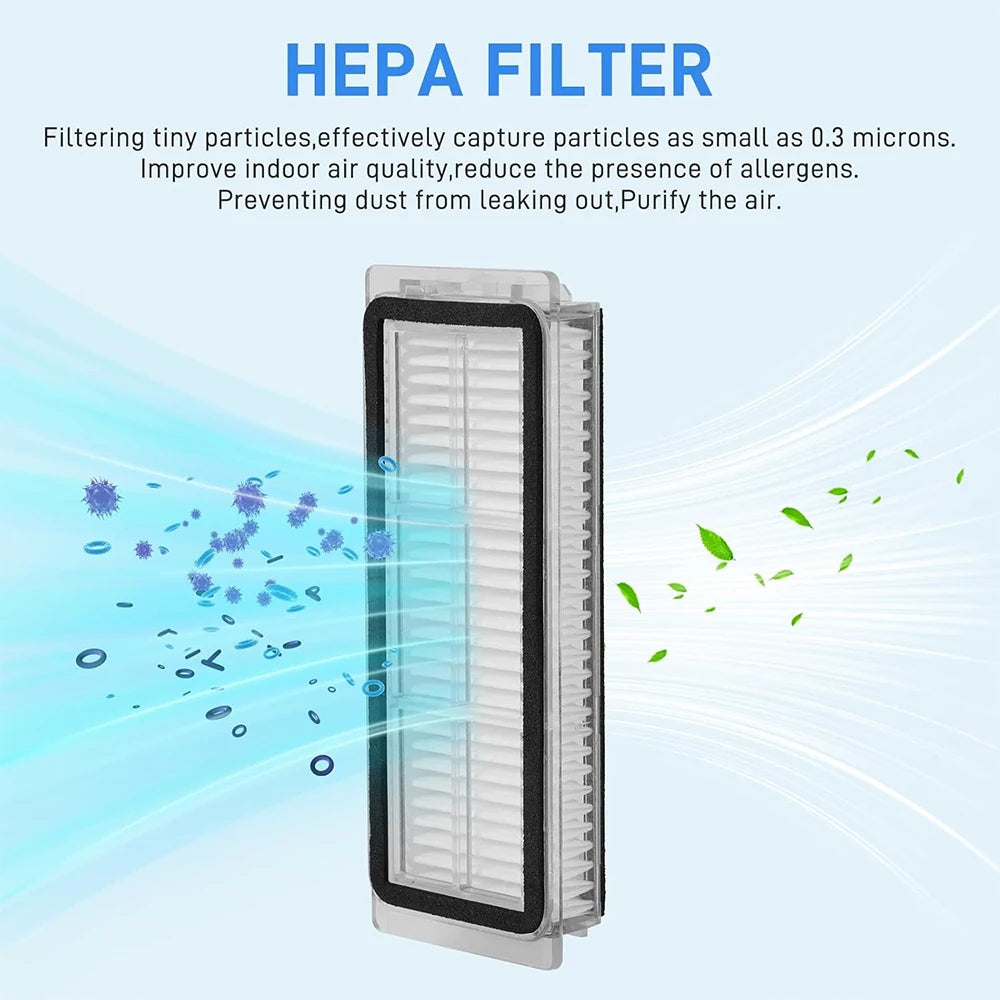 For Dreame Bot L30 Ultra L20 Ultra Robot Vacuum Spare Parts, Main Side Brush Hepa Filter Mop Cloth Dust Bag Accessories