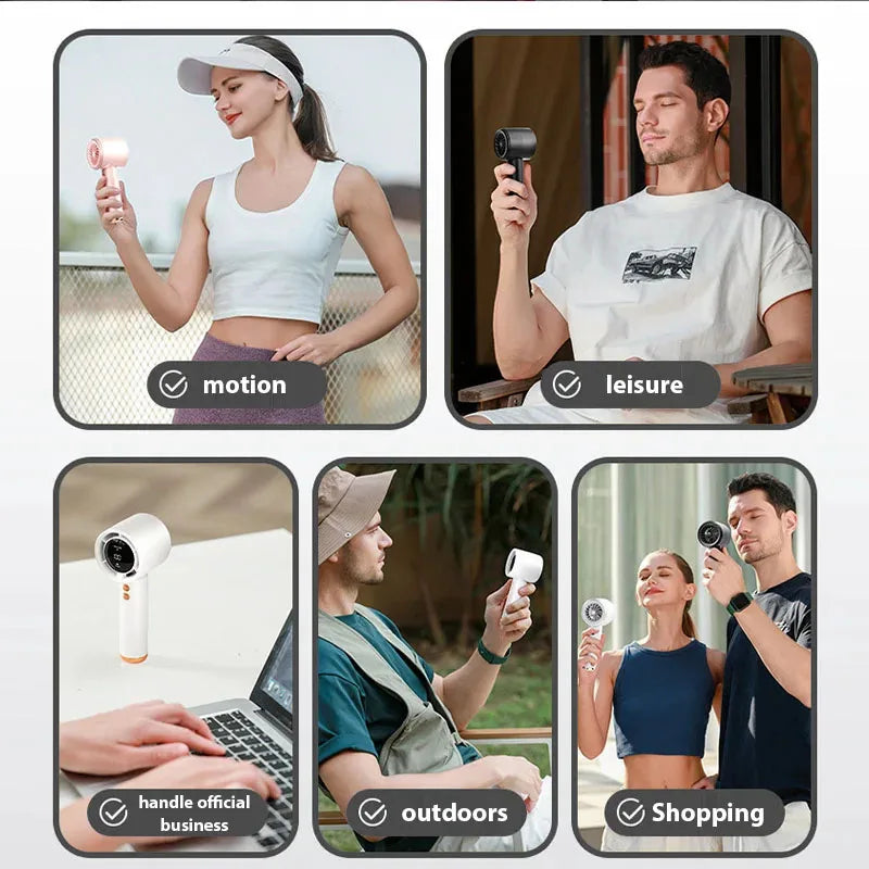 Mini Handheld Fan USB Fast Charging Portable High-Speed Mute Air Calculator Fan for Travel And Outdoor Activities