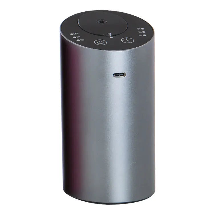 Wireless Car Aroma Diffuser Rechargeable Fragrance Humidifier with 20ml Empty Essential Oil Bottle for Car Bedroom Home
