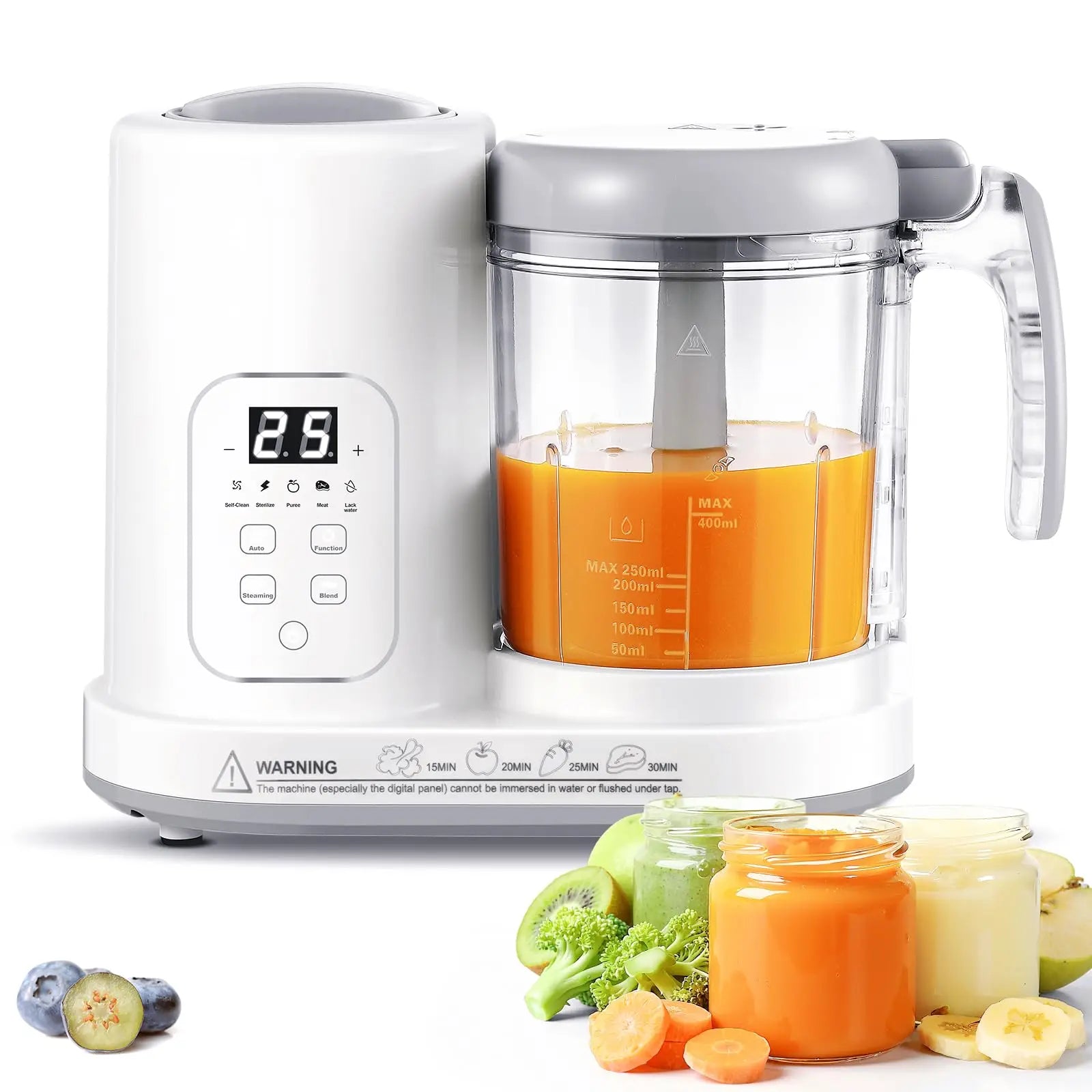 Baby Food Maker Steamer Blender 4 in 1 Auto Steam Blend and Puree Maker Self-Clean for Healthy Baby Toddler Meal Prep BPA-Free