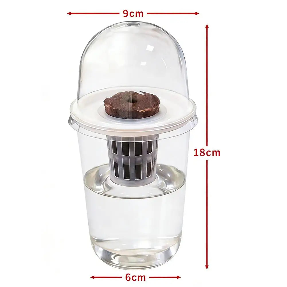Plant Vegetable Seedling Hydroponic Planting Cup Transparent Plastic Flowerpot Visible Root System For Greenhouse Germination