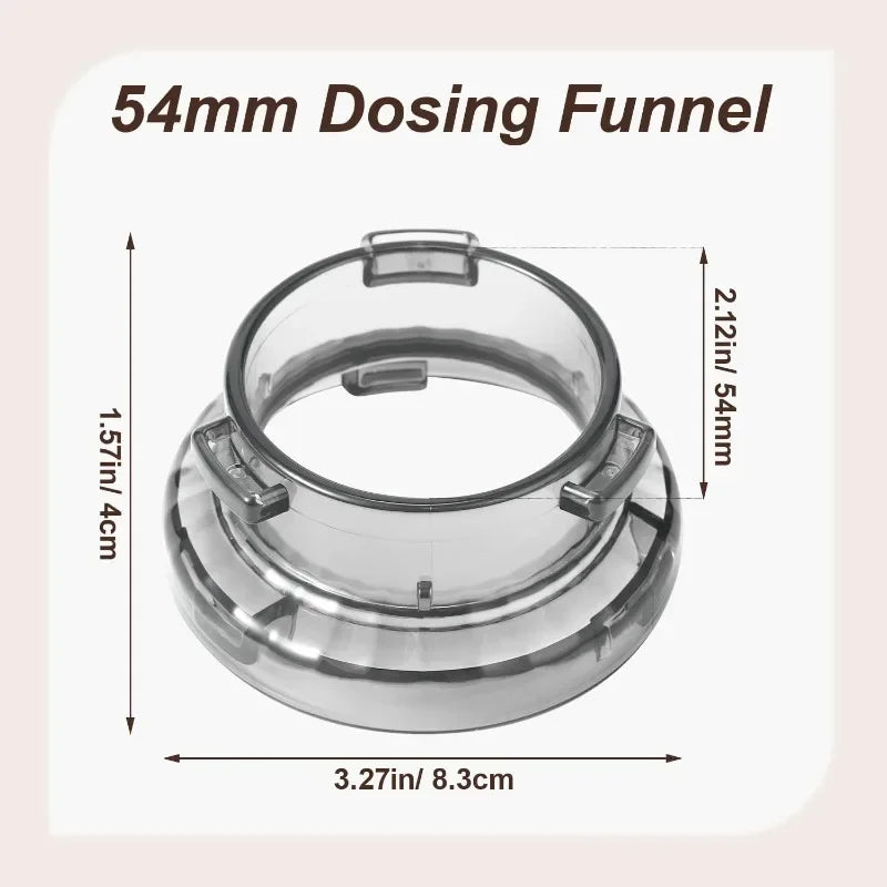 54mm Dosing Funnel for Breville Barista And Bambino Espresso Machines - Prevents Coffee Grounds Spill over Espresso Dosing Tool