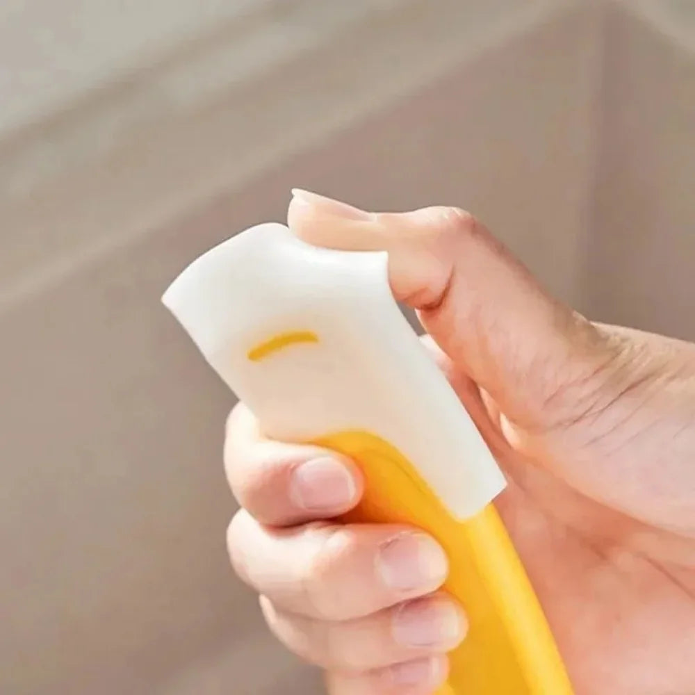 Kitchen Scraper Cleaning Spatula Soft Blade Scraper Brush Dirty Pan Pot Dishes Cleaner Tools Cooking Baking Tool Kitchen Gadget