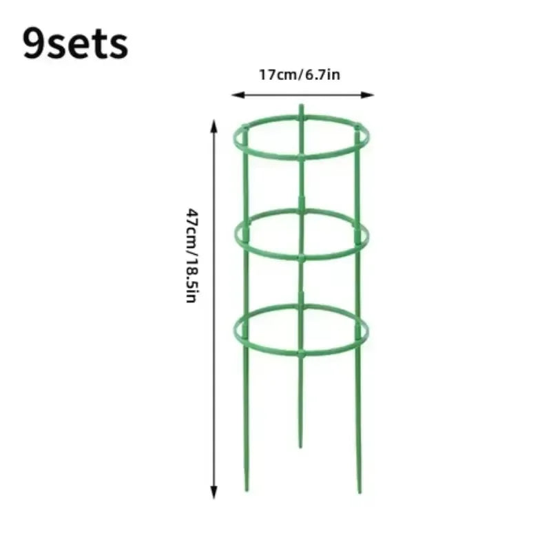 Plant Support Pile Half Round Climbing Vines Stake Bonsai Fixing Rod Garden Plant Stake Holder Flower Ring Support Rack