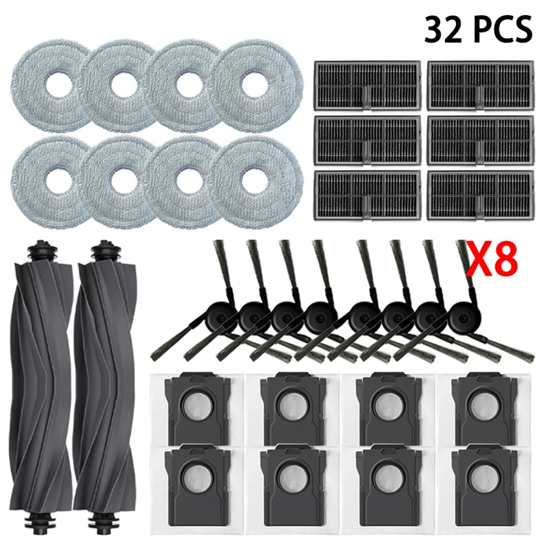 Dreame X40 Ultra / X40 Pro  Robot Vacuum Cleaner Accessories Main Side Brush Mop Cloth Hepa Filter Dust Bag Spare Parts
