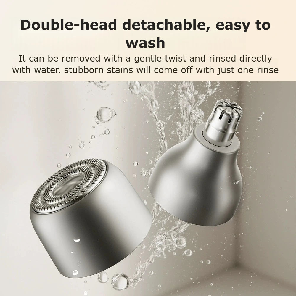 NEW! Mijia Electric Hair Trimmer for Nose Men Painless Rechargeable Sideburns Eyebrows Beard 2 in 1 Hair Clipper Shaver