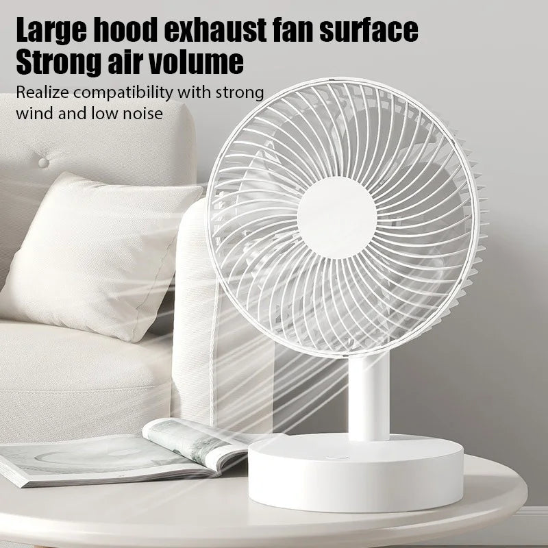 USB Small Electric Fan Home Dormitory Office Desktop High Wind Fan Portable Cooling Fan Table Air Circulators Fans Air Cooler
