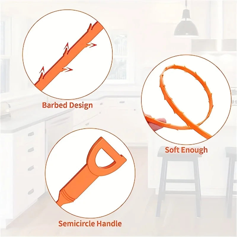Household kitchen, toilet, plumbing, sink, hair cleaner, drain tool, hand cranked toilet, unclogger