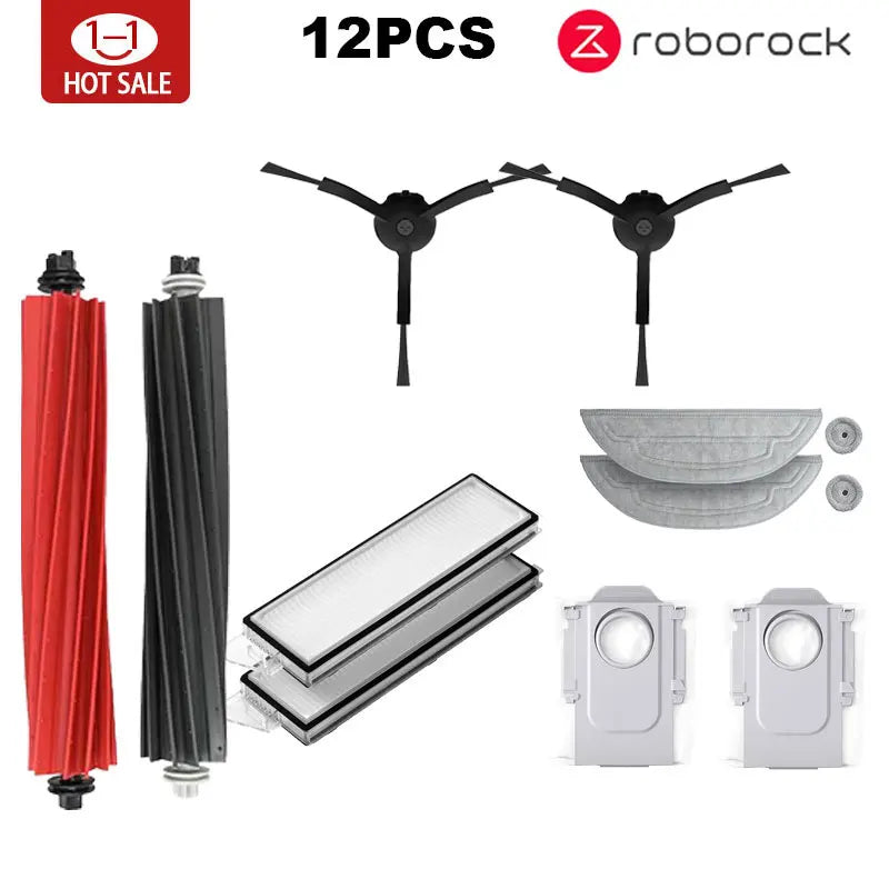 Roborock S8 MaxV Ultra robot Vacuum Cleaner Accessories mop Choth vacuum bags Side Brush Filter Replaceable Spare Parts