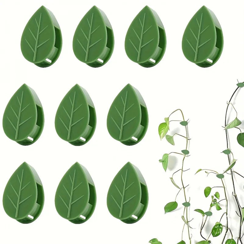 10pcs, Plant Climbing Wall Fixture Clips, Self-adhesive Plant Fixing Hook, Sticky Plant Fixing Clip For Plant Garden Pothos Vine