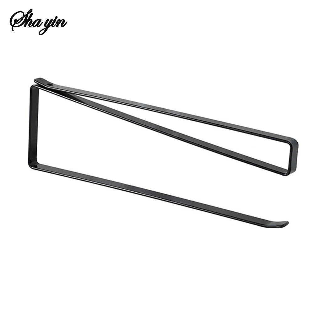 Random Special Kitchen Paper Towel Hanging Rack Cabinet Without Drilling Towel Hook Ironware Storage Shelf For Napkins
