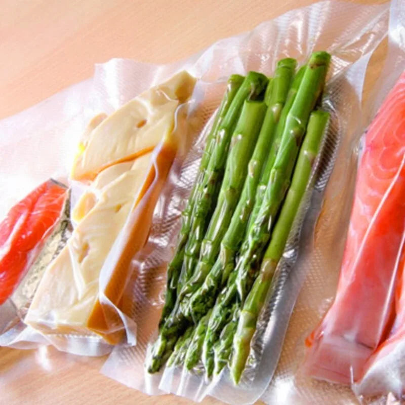 2 rolls of 500cm long textured rolls, vacuum compressed bags, single-sided mesh food vacuum packaging rolls, 2 packs