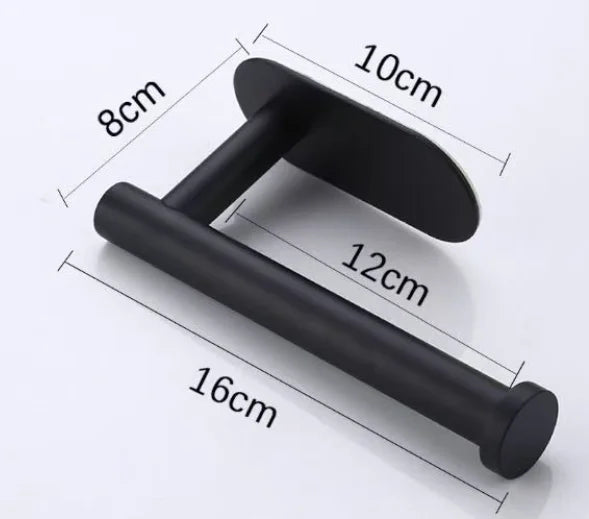 Homefish Self Adhesive No Drilling Roll Toilet Paper Holder Stainless Steel Bathroom Kitchen Tissue Paper Holder