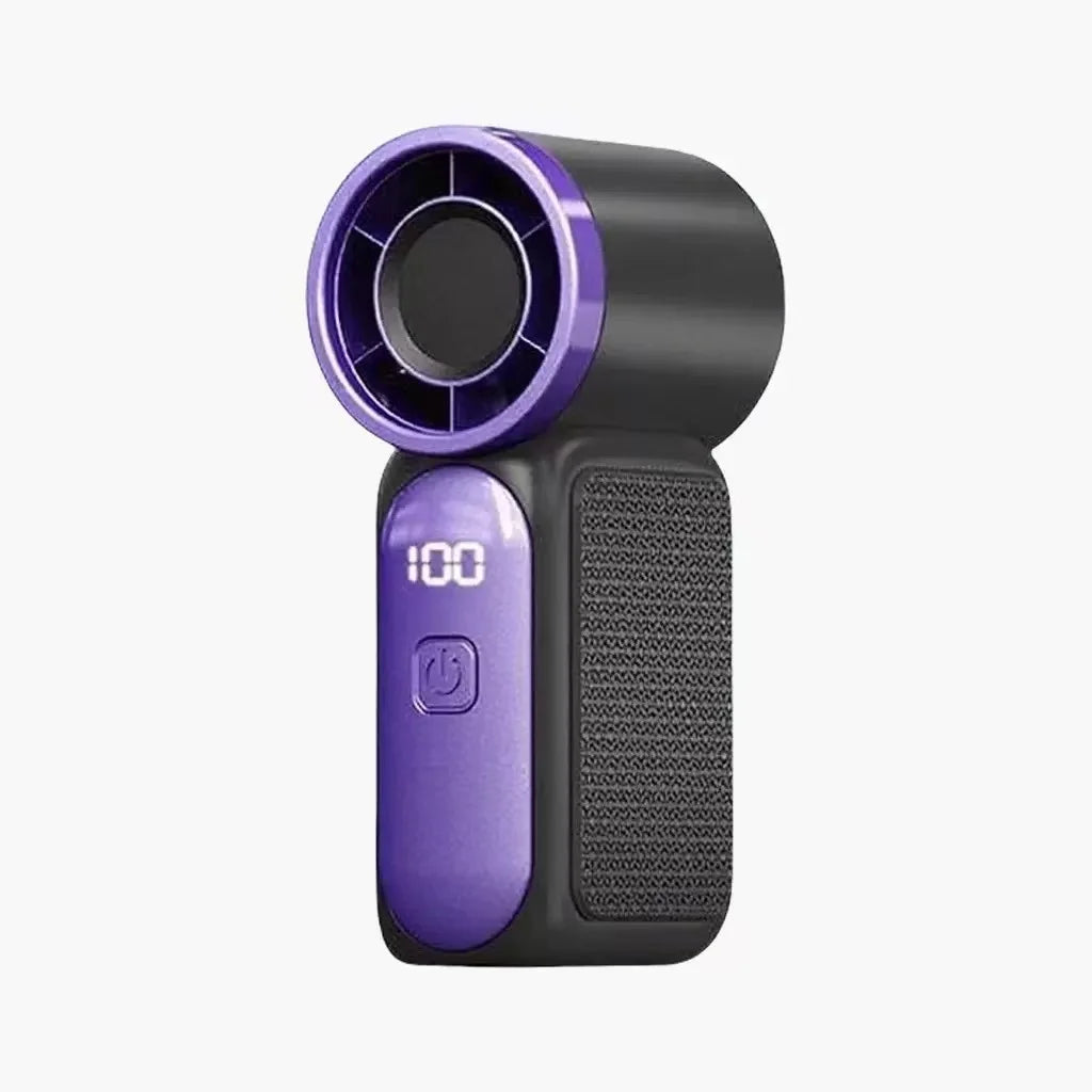 Portable Handheld Fan Mini Personal Fan with LED Display High Velocity Cooling Fan for Travel Outdoor Fun