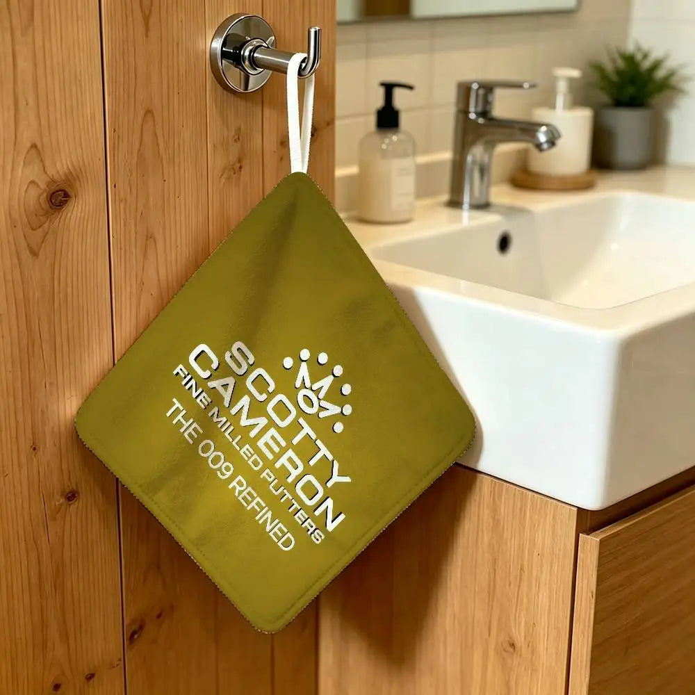 Sign Hanging Style Polyester Hanging Kitchen Hand Towel Durable Wear Resistant  Versatile Use Throughout Home S-cotty C-ameron
