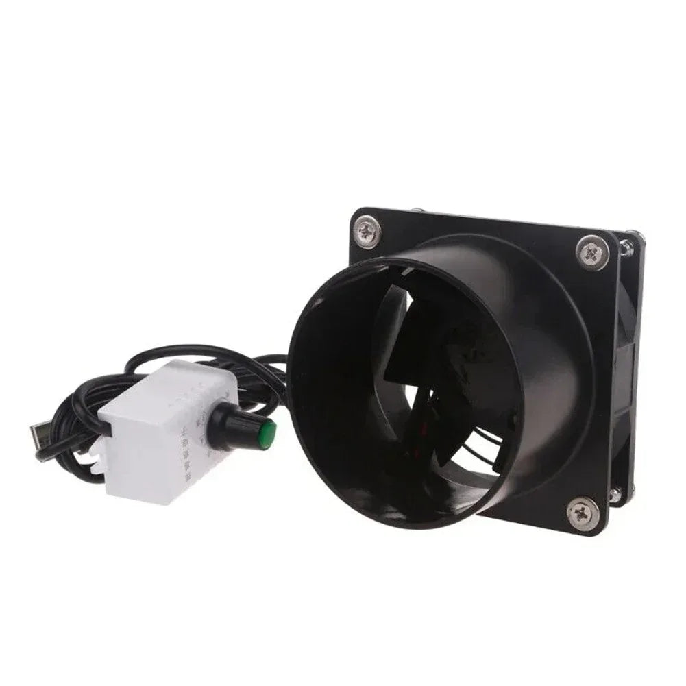 High-Performance Ventilation Fan with Powerful Suction and Plastic Duct Pipe for Effective Smoke and Dust Extraction System