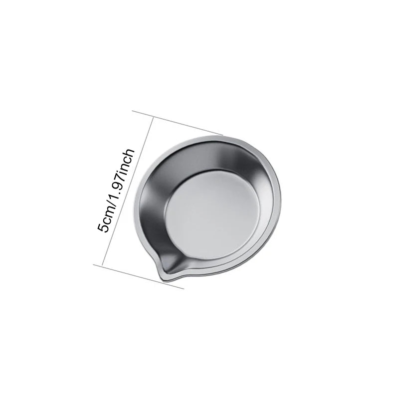 6/12/24pcs Stainless Steel Painting Palette Spouted Color Bowls Oil Paint Trays Paint Color Mixing Cups DIY Painting Tools TMZ