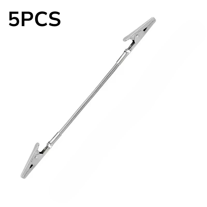 5/10PCS Outdoor Portable Flexible Anti-dumping Fixing Bracket for Double-headed Crocodile Mosquito-repellent Incense Clip