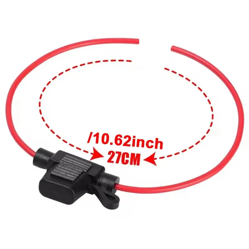 1Set Waterproof Power Socket Small Blade Type inline InLine Fuse Holders with 10A Fuse auto Car Replacement Fuses