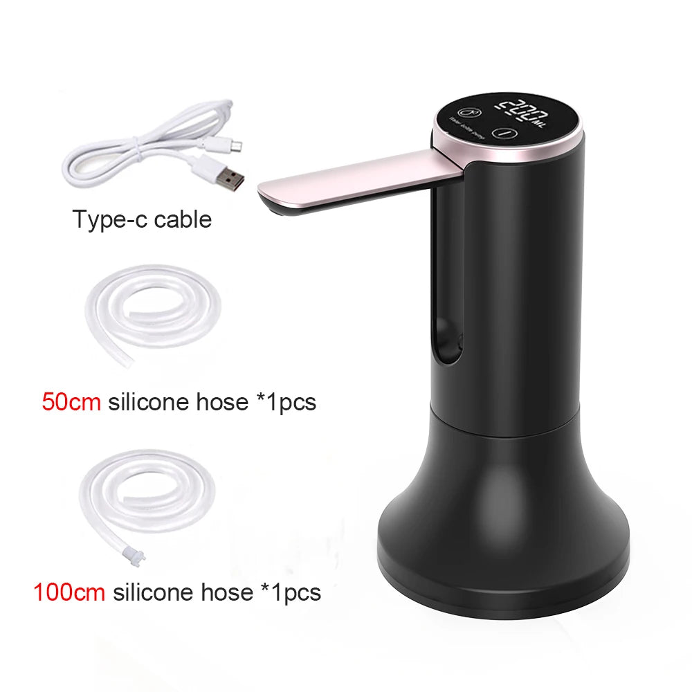 Electric Water Gallon Pump Foldable Automatic Water Dispenser 19 Liters Bottle Rechargeable Desktop Smart Drinking Water Pump