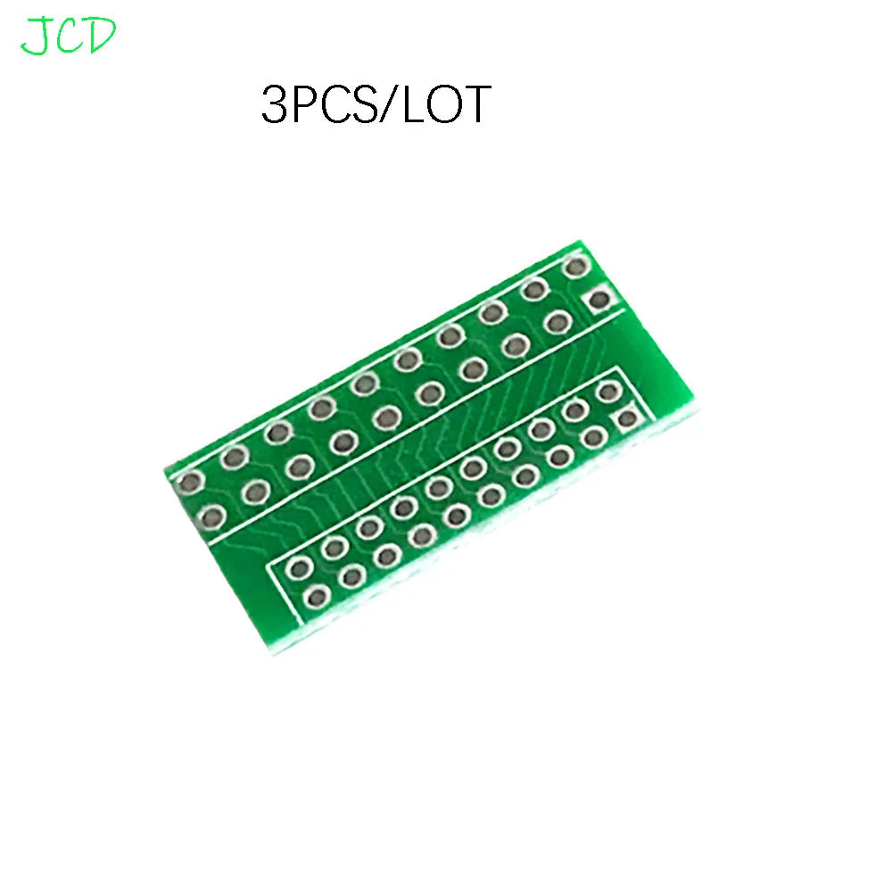 3PCS For Single And Double Row Pin PCB Adapter Board 1.27/2.0/2.54mm With  Spacing Of 10P/20P For Mutual Conversion 0.05/0.1Inch
