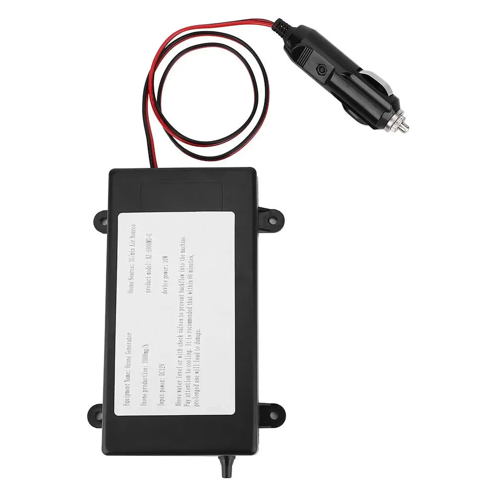 Portable Ozone Generator Air and Water Purifier 12v 1000mg 1g with Ozone Tube and Air Stone