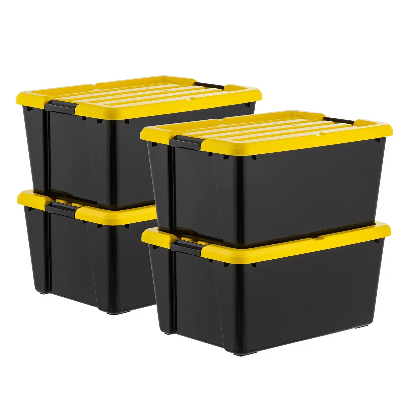 IRIS 20 Qt. Plastic Storage Bins with Lids, Stackable Storage Containers, Totes, 6 Pack