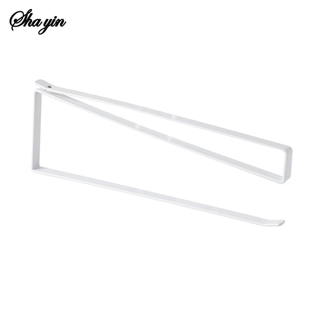 Random Special Kitchen Paper Towel Hanging Rack Cabinet Without Drilling Towel Hook Ironware Storage Shelf For Napkins