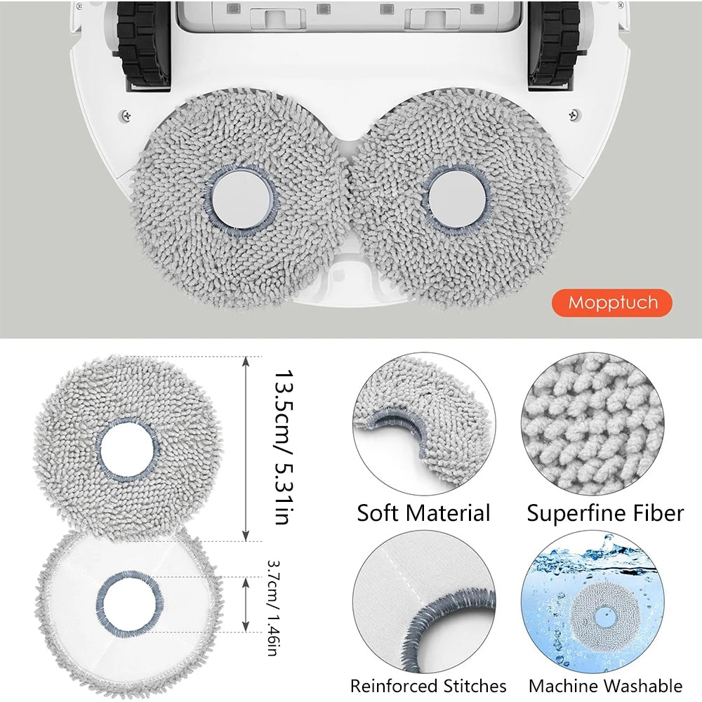 For Dreame Bot L30 Ultra L20 Ultra Robot Vacuum Spare Parts, Main Side Brush Hepa Filter Mop Cloth Dust Bag Accessories