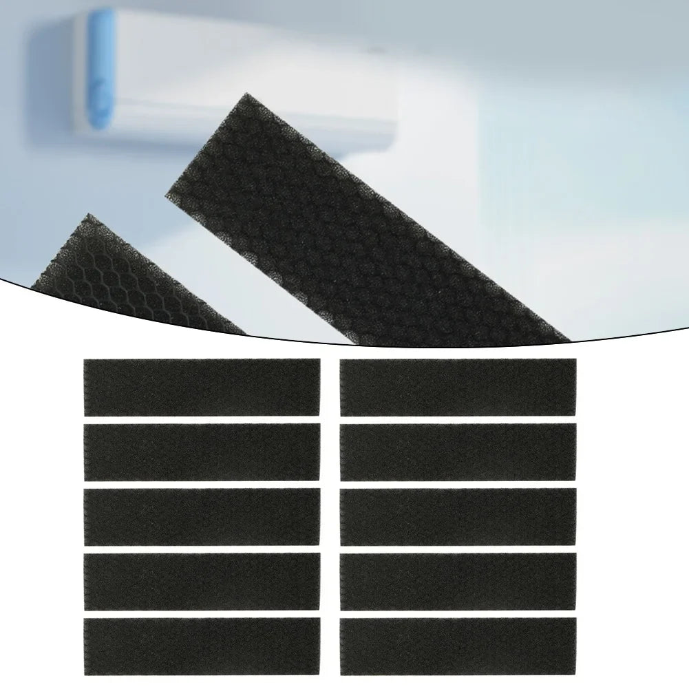 5/10PCS  Air Conditioning  Filter Black  Three-Level  Cotton Filter  For Midea  AC Filters Accessories