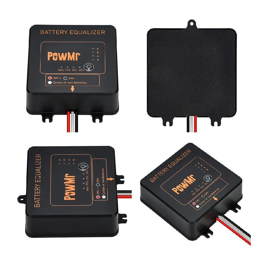 PowMr 24V 48V Battery Balancer Voltage Equalizer for Lithium Iron Phosphate Battery Power Balances Voltage to Extend Battery Life