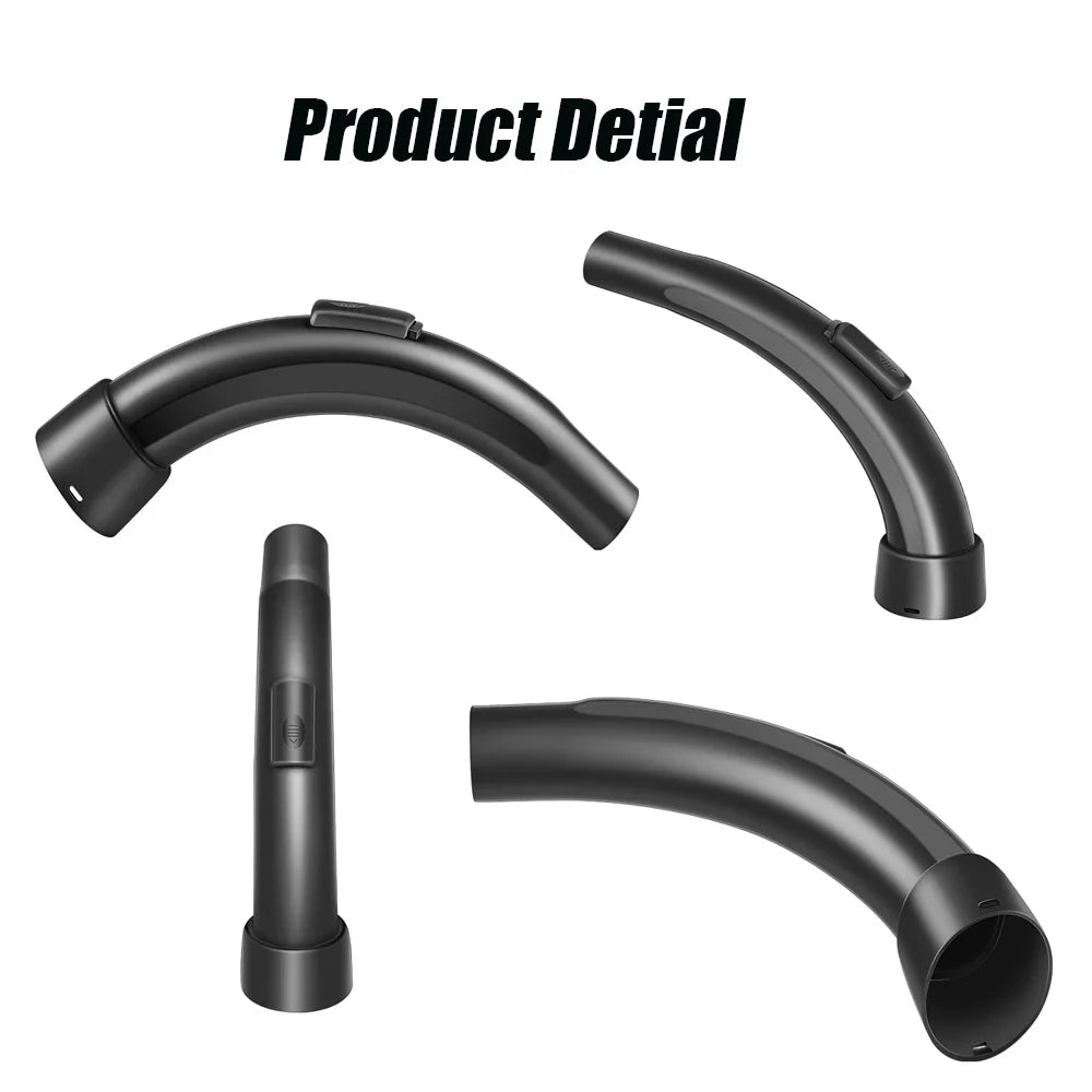 Black Vacuum Cleaner Hose Handle/Holding Pipe/Bend Tube Nozzle Vacuum Cleaner Accessories Inner Diameter 35mm