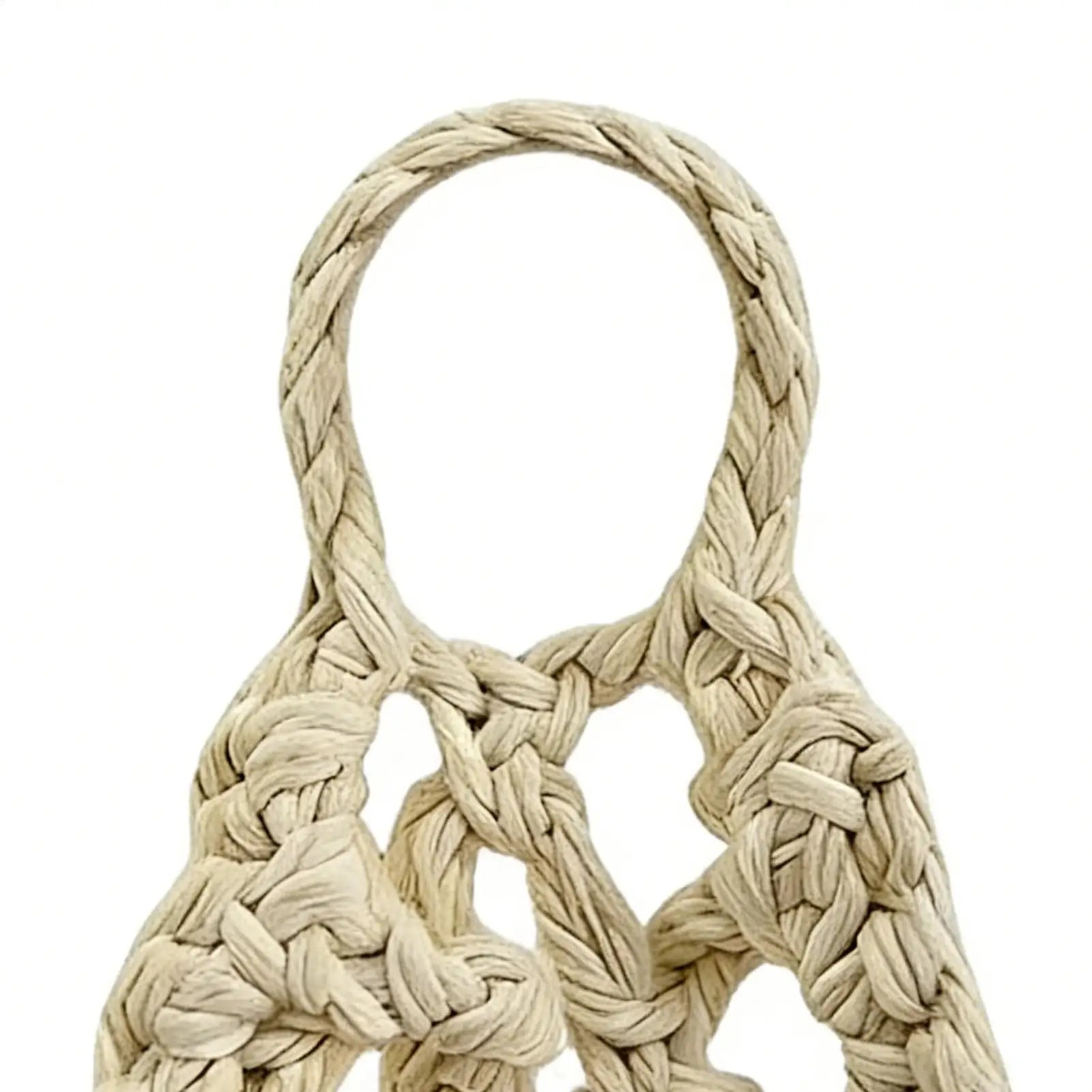Boho Macrame Plant HangerBasket  for Succulents Cotton Rope Woven Hanging Basket with Net Pouch Home Decoration Organizer